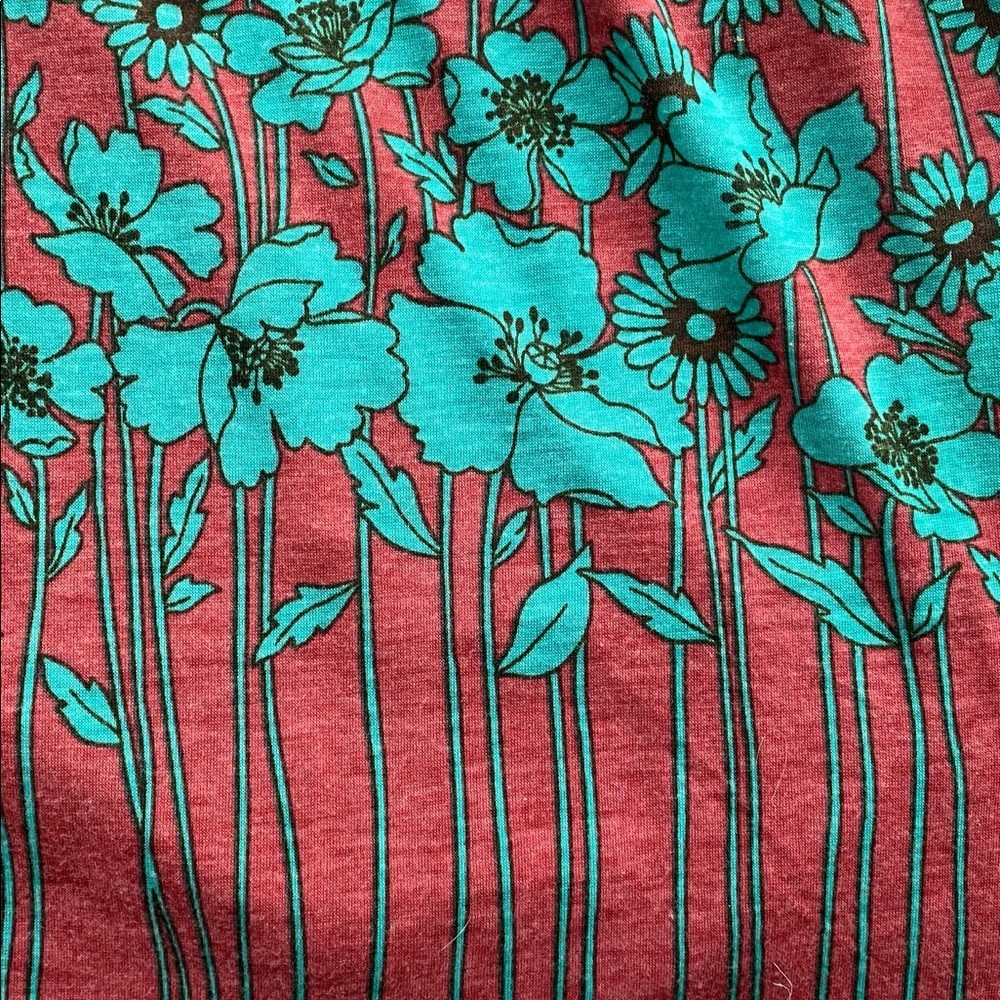Mina UK Whimsy Twee 1990s Vintage Floral Patterned Dress with Burgundy Accents - Picture 3 of 8